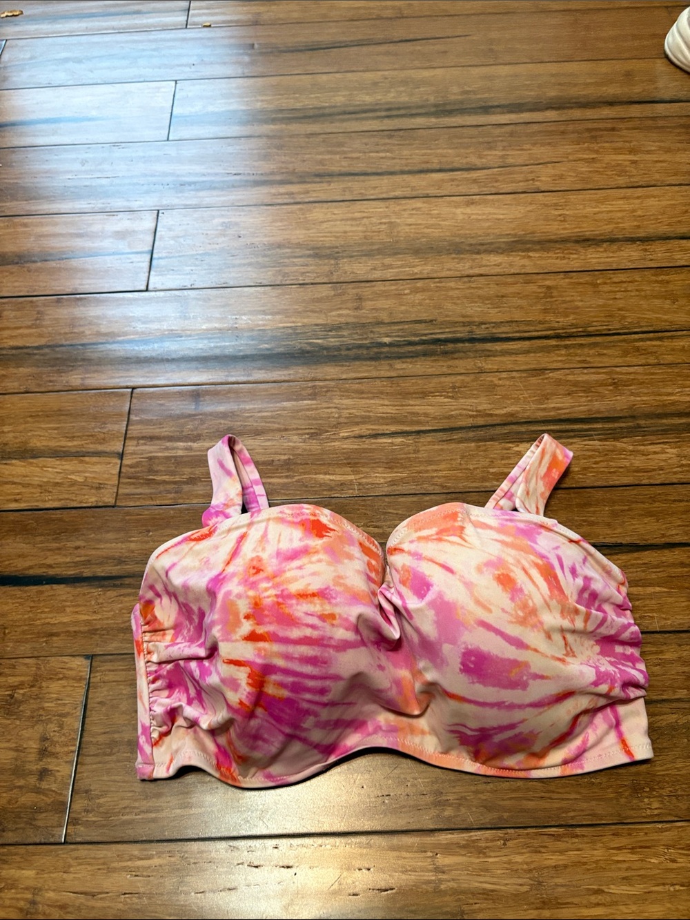 Shade & Shore Bikini Top 38DD Pink Tye Dye - Picture 2 of 6